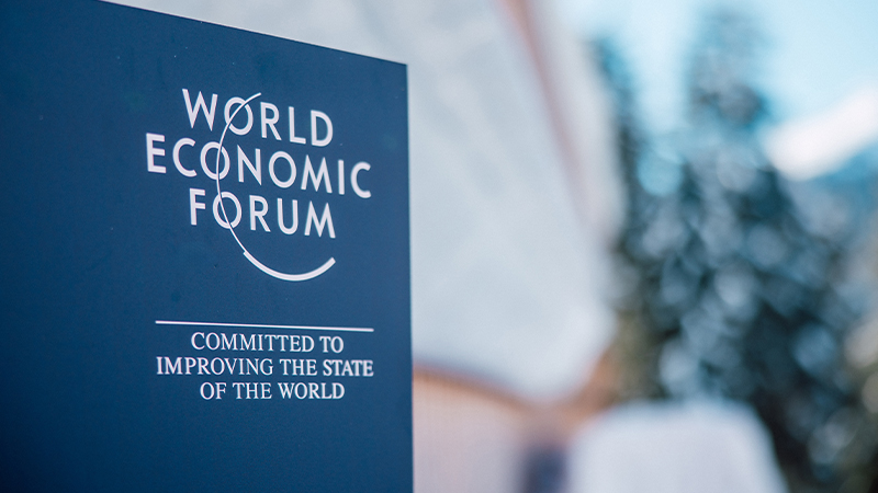 Hanwha Group Vice Chairman Dong Kwan Kim speaks at World Economic Forum (WEF) Annual Meeting 2024 in Davos, Switzerland.