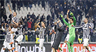 Team members of Juventus celebrate their victory on Hanwha Sponsor Day