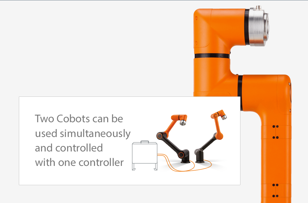 Two Cobots can be used simultaneously and controlled ?with one controller
