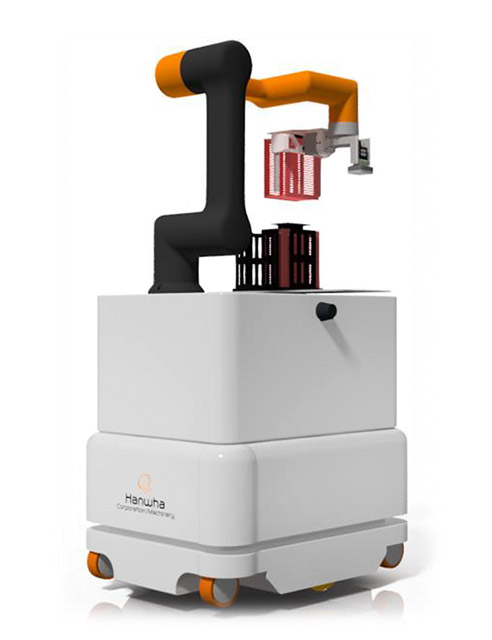 Hanwha's collaborative robots converge smart technologies such as AI and sensors and work hand in hand with people.