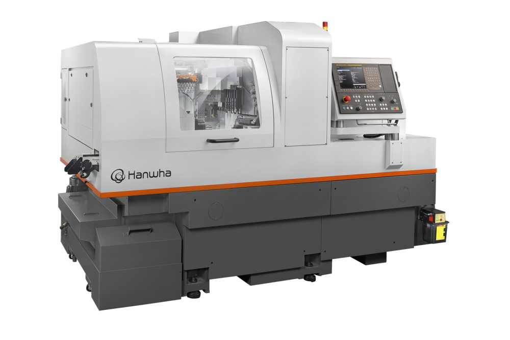 Hanwha Precision Machinery's swiss turning machine optmized for heavy duty cutting