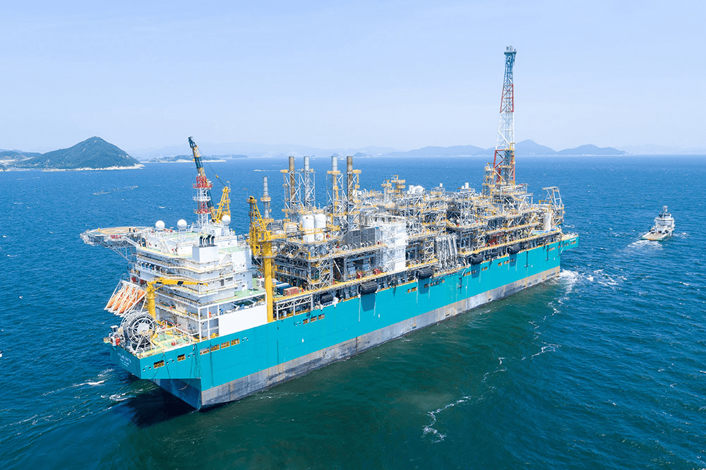 Hanwha built and delivered the world's first floating LNG (FLNG) facility for Petronas