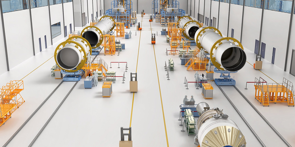 Hanwha’s space launch vehicle factory at the Yulchon Industrial Complex in South Jeolla Province, Korea.