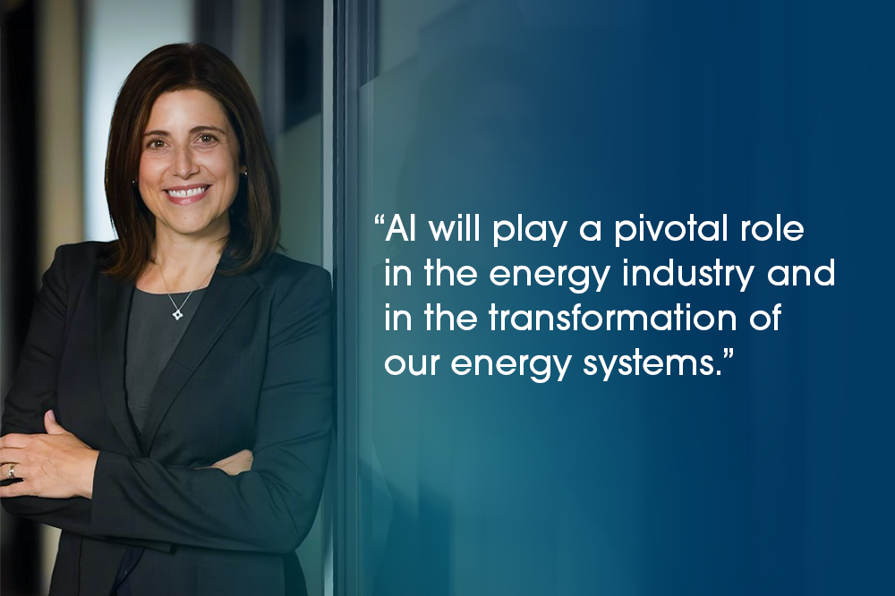 Danielle Merfeld quotation, “AI will play a pivotal role in the energy industry and in the transformation of our energy systems.”