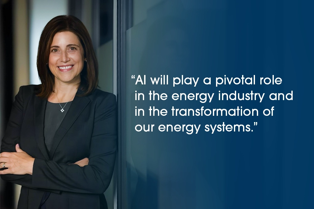 Danielle Merfeld quotation, “AI will play a pivotal role in the energy industry and in the transformation of our energy systems.”