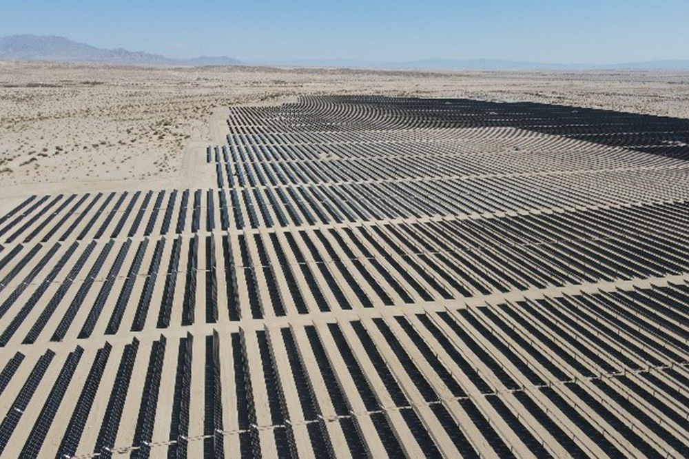 A 50 megawatt (MW) solar power plant in California, U.S., completed by Hanwha Qcells