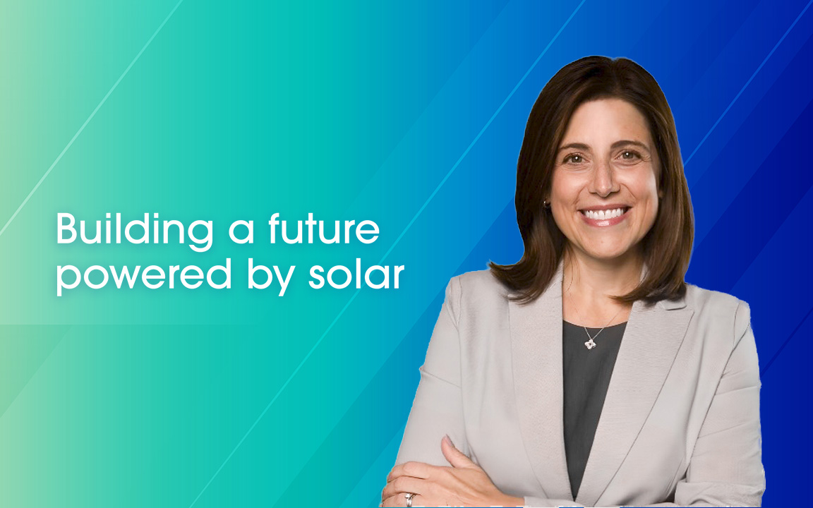 Danielle Merfeld, Hanwha Qcells’ CTO, featured in Envisioning the Future with the tag line: Building a future powered by solar